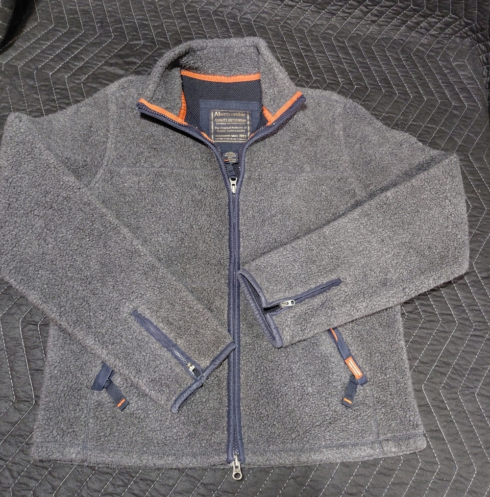 Abercrombie & Fitch Charcoal and Navy Performance Jacket